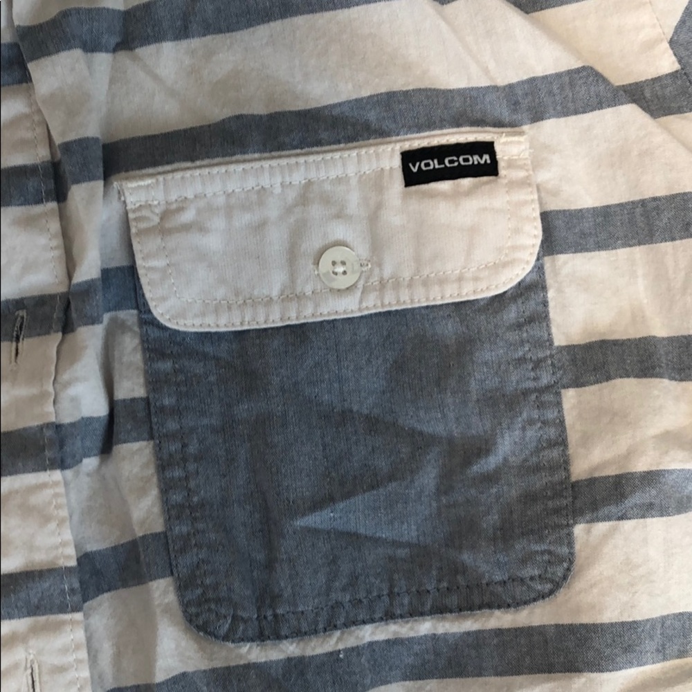 Volcom Button-Down Striped Shirt - image 3